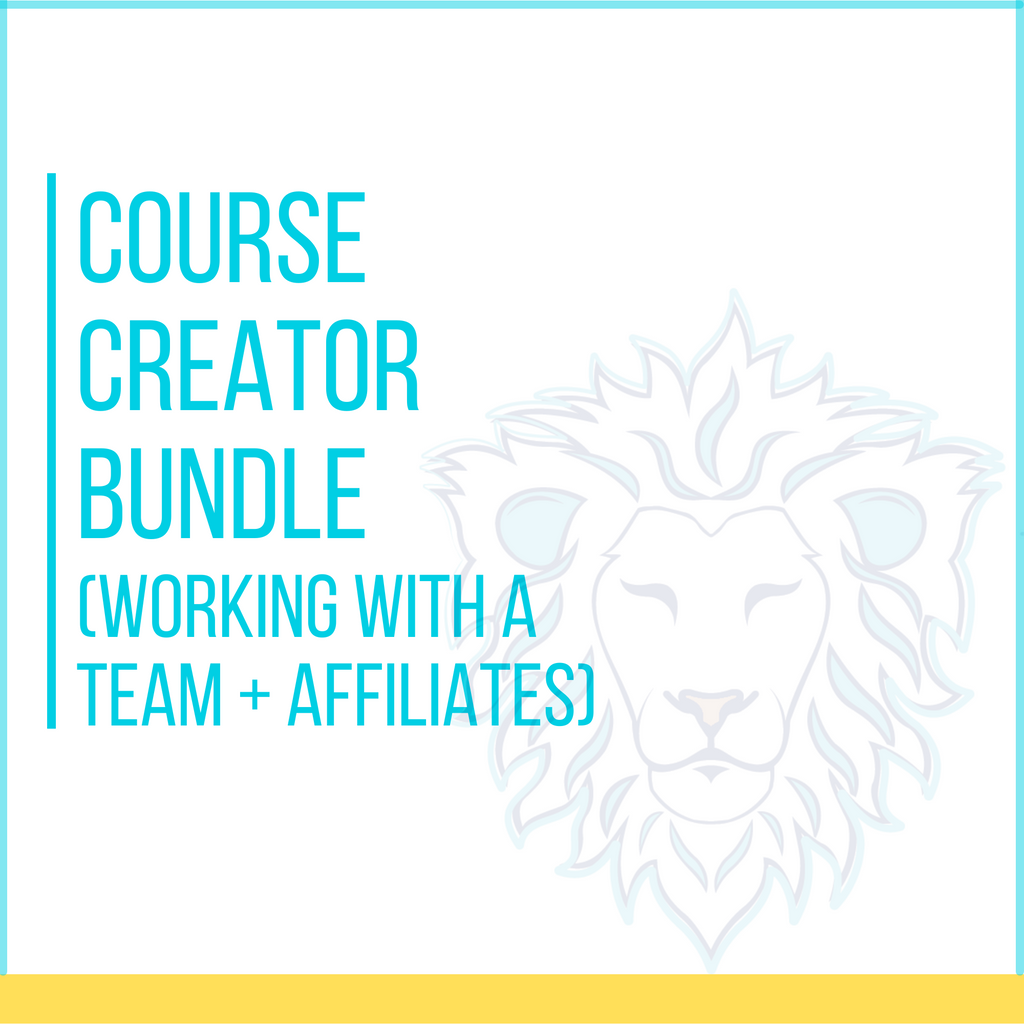 Course Creator Bundle (working with a team + affiliates)