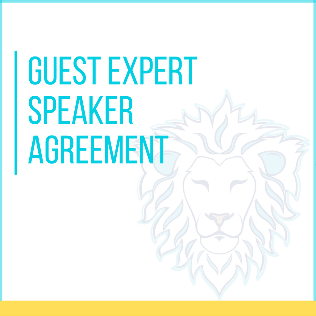 Guest Expert Speaker Agreement