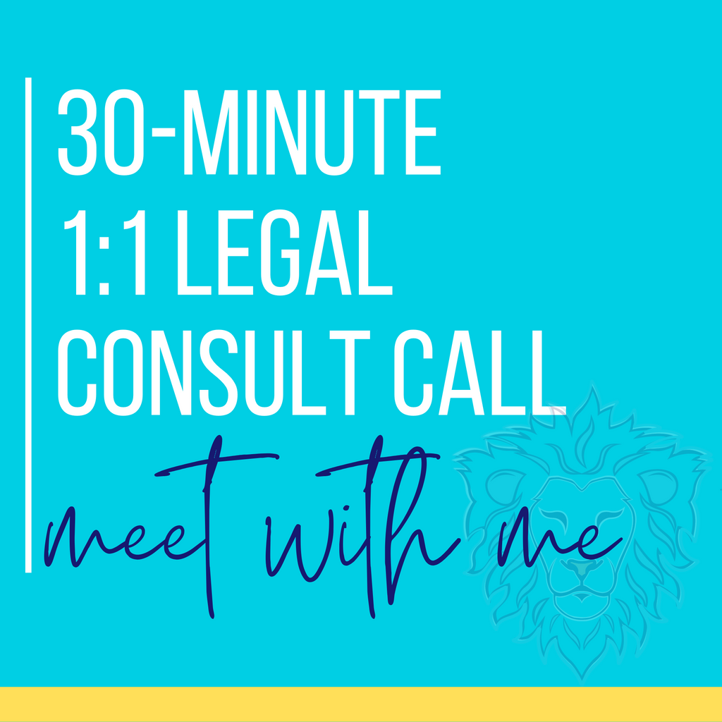 1:1 Legal Consult - 30 Minute Call