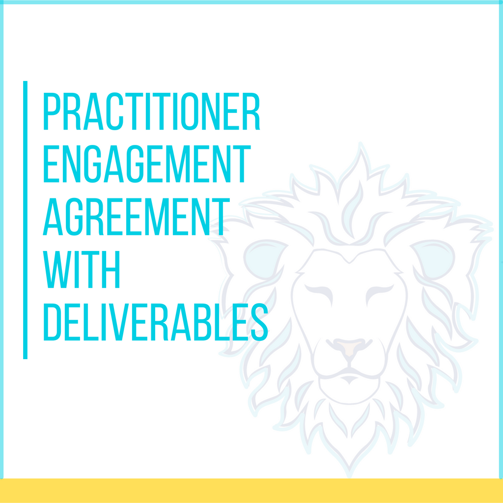 Practitioner Engagement Agreement with Deliverables