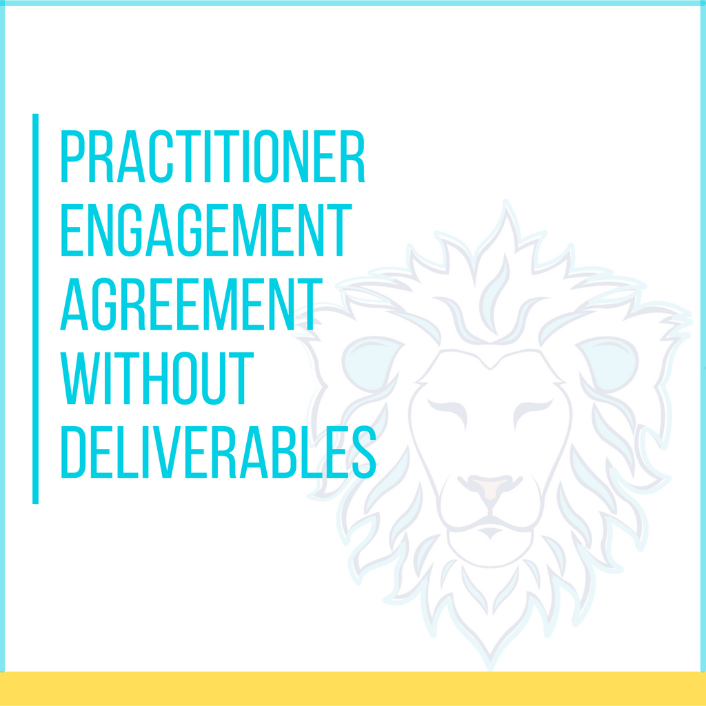 Practitioner Engagement Agreement without Deliverables