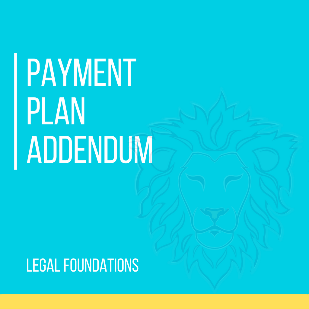 Payment Plan Addendum