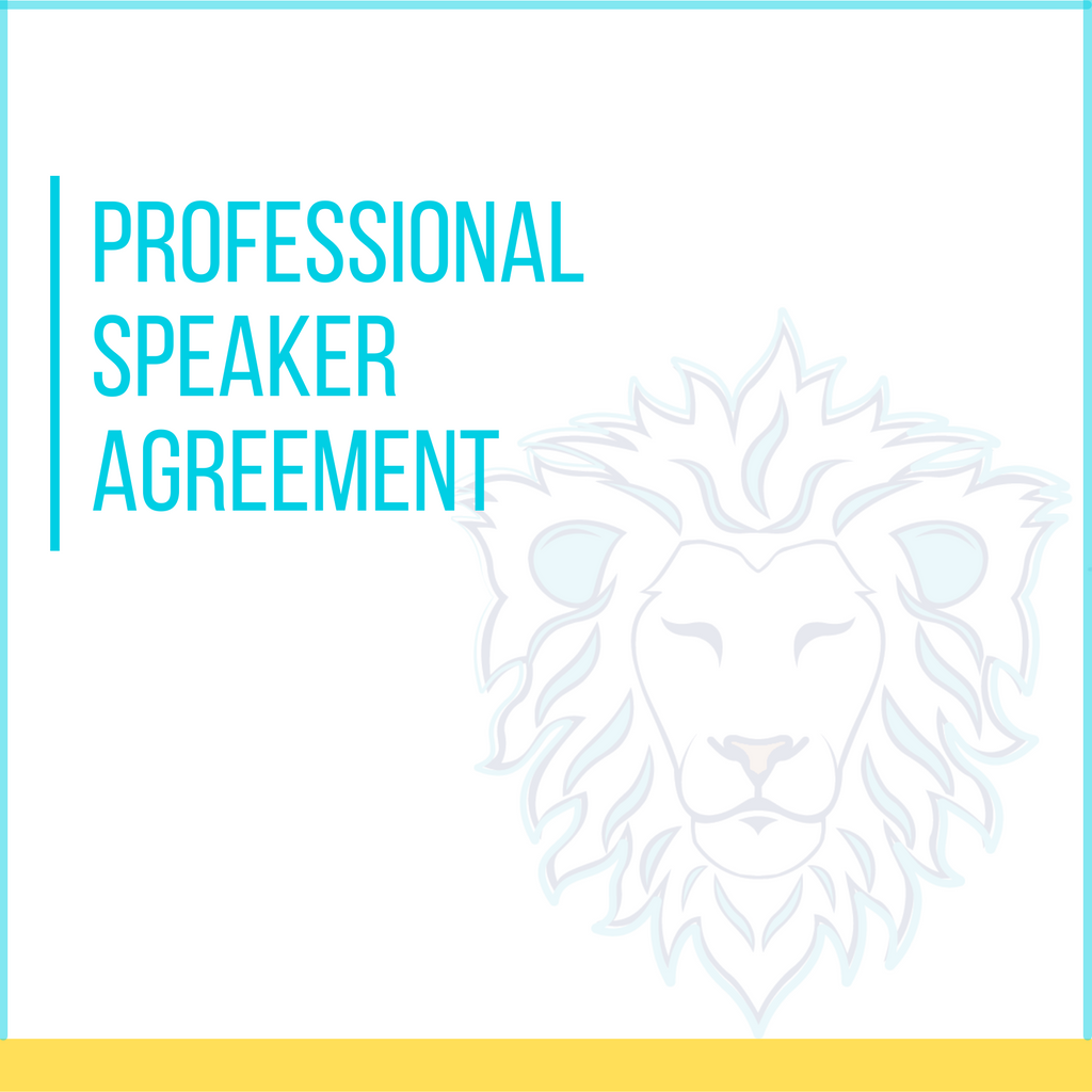 Professional Speaker Agreement