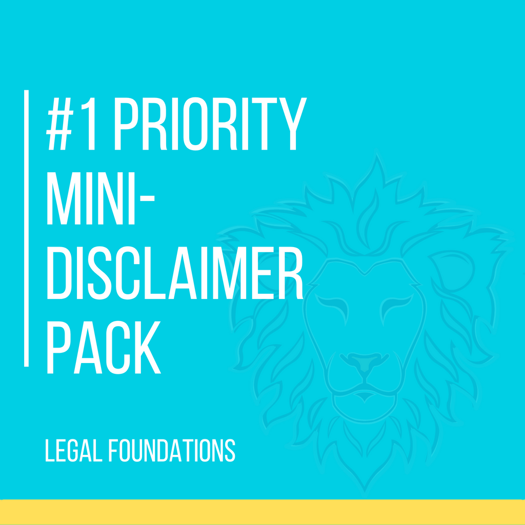 #1 Priority Mini-Disclaimer Pack [General]